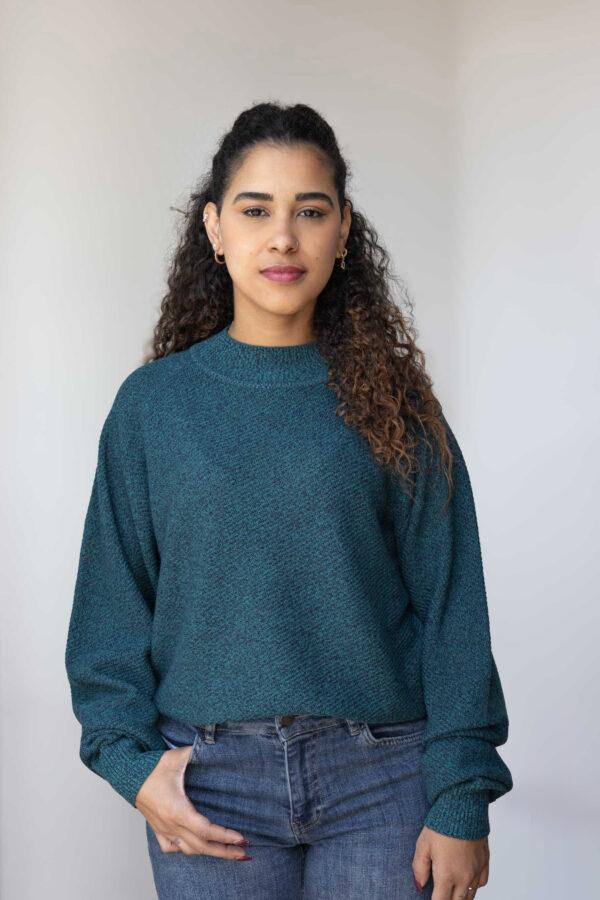 Kari Mockneck Diagonalstrick Merino Cashfeel – Bild 2
