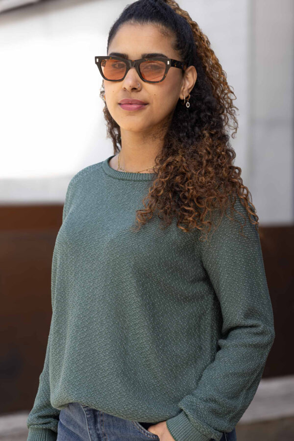 Ilvi Raglan 2-farbiger Strickoptik 60%CV 40%CO – Bild 2