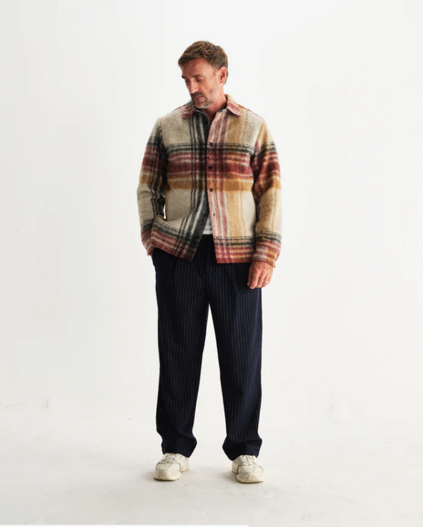 Nolan Overshirt Wool Blend Check – Bild 3